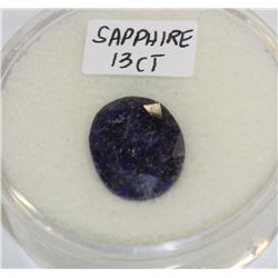 GENUINE 13CT BLUE SAPPHIRE GEMSTONE