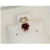 Image 1 : 10K GOLD GARNET & PINK HEART