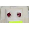 Image 1 : 10K GOLD CREATED RUBY & CUBIC ZIRCONIA