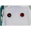 Image 1 : 14K GOLD GARNET EARRINGS