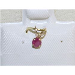 14K GOLD RUBY PENDANT