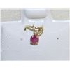 Image 1 : 14K GOLD RUBY PENDANT