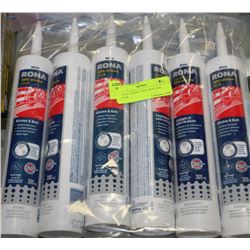 BAG OF 6 RONA 100% SILICONE CAULK