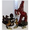 Image 1 : FLAT WITH COLLECTION OF HORSE STATUES