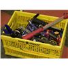 Image 1 : CRATE WITH LARGE ASSORTMENT OF HAND TOOLS