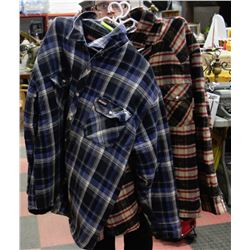 SET OF 2 INSULATED PLAID WORK COATS INCL.