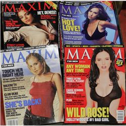 BOX OF COLLECTIBLE MAXIM MAGAZINES FROM THE 1990'S