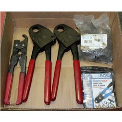 BOX W/2 CRIMPERS, PEX RING REMOVER & PEX