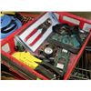 Image 1 : RED FLAT CRATE W/NEW SCREWDRIVER SET,
