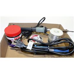 BOX W/SOLDERING KIT AND FLUX