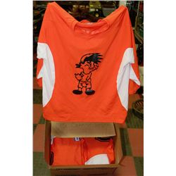 BOX OF 15 ORANGE HOOLIGAN JERSEYS