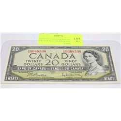 VERY NICE HIGH GRADE 1954 TWENTY DOLLAR BANKNOTE