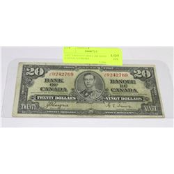 1937 TWENTY DOLLAR BANKNOTE - COYNE/TOWERS