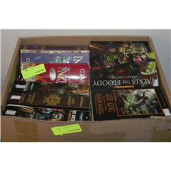 BOX WITH 41 FANTASY NOVELS "WARHAMMER" BOOKS AND