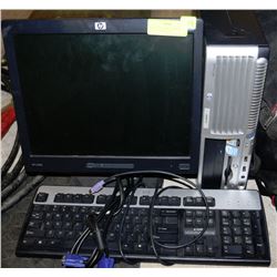 HP DESKTOP COMPUTER WITH MONITOR,KEYBOARD