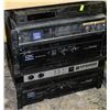 Image 1 : STACK OF COMMERCIAL GRADE AMPLIFIERS WITH TUNER