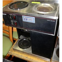 SMALL 2 POT BUNN COFFEE MAKER - BLACK