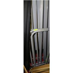 GREY METAL SINGLE BEDFRAME