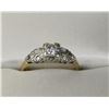 Image 1 : VINTAGE 14K GOLD OLD CUT DIAMOND RING