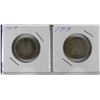 Image 1 : WWI ERA SILVER QUARTERS 1917 & 1919 X2