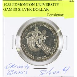 1988 EDMONTON UNIVERSITY GAMES SILVER DOLLAR