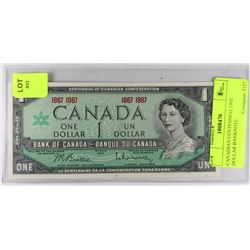 CANADIAN CENTENNIAL ONE DOLLAR BANKNOTE