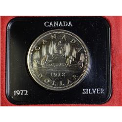 1972 VOYAGEUR CASED PROOF SILVER ONE DOLLAR