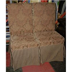 PAIR OF UPHOLSTERED SIDECHAIRS