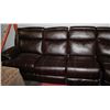 Image 4 : NEW BROWN BONDED LEATHER ELECTRIC RECLINING