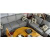 Image 1 : NEW GREY FABRIC SOFA AND LOVE SEAT WITH ACCENT