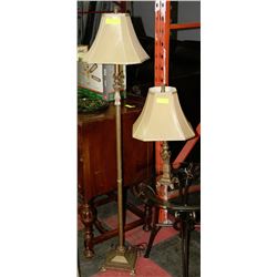 SET OF 2 LAMPS - ONE TRI-LIGHT FLOOR LAMP & ONE