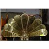 Image 1 : ORNAMENTAL BRASS PEACOCK FAN FIREPLACE SCREEN