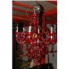 Image 1 : RED VINTAGE CHANDELIER
