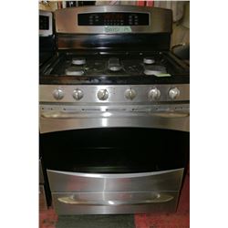 GE PROFILE BLACK & STAINLESS 5 BURNER