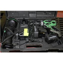 HITACHI 12V CORDLESS DRILL WITH FLASHLIGHT KIT