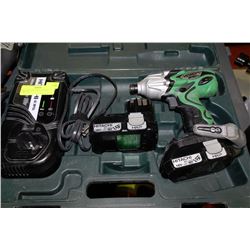 HITACHI 18DFL 18V CORDLESS DRILL KIT