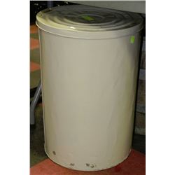 VINTAGE ENAMEL FLOUR BIN WITH FLOUR SIFTER