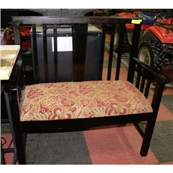 VINTAGE BENCH WITH BACK