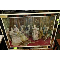 VINTAGE ESTATE MIRROR FRAMED PICTURE