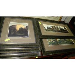 5  PC FRAMED PICTURE SET