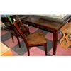 Image 1 : WOOD TABLE WITH 2 CHAIRS