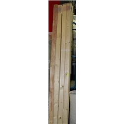 4 BUNDLES OF WOOD SLATS