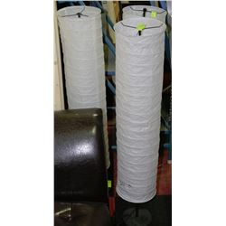 3 PAPER SHADE FLOOR LAMPS