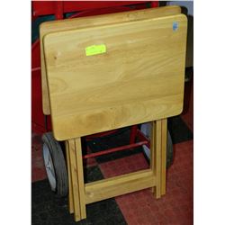 2 MAPLE TV TRAYS