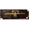 Image 1 : TEXTURED BUDDHA WOODEN WALL ART