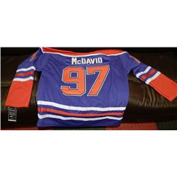 NEW REEBOK CONNOR MCDAVID OILERS JERSEY - BLUE