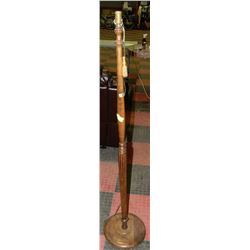 VINTAGE ALL WOOD FLOOR LAMP