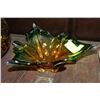 Image 1 : DECORATIVE ART GLASS LEAF DISH