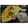 Image 1 : PAIR OF DECORATIVE ORIENTAL FANS