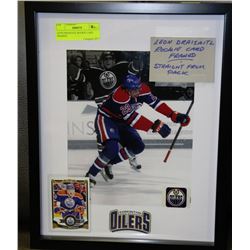 LEON DRAISAITL ROOKIE CARD FRAMED